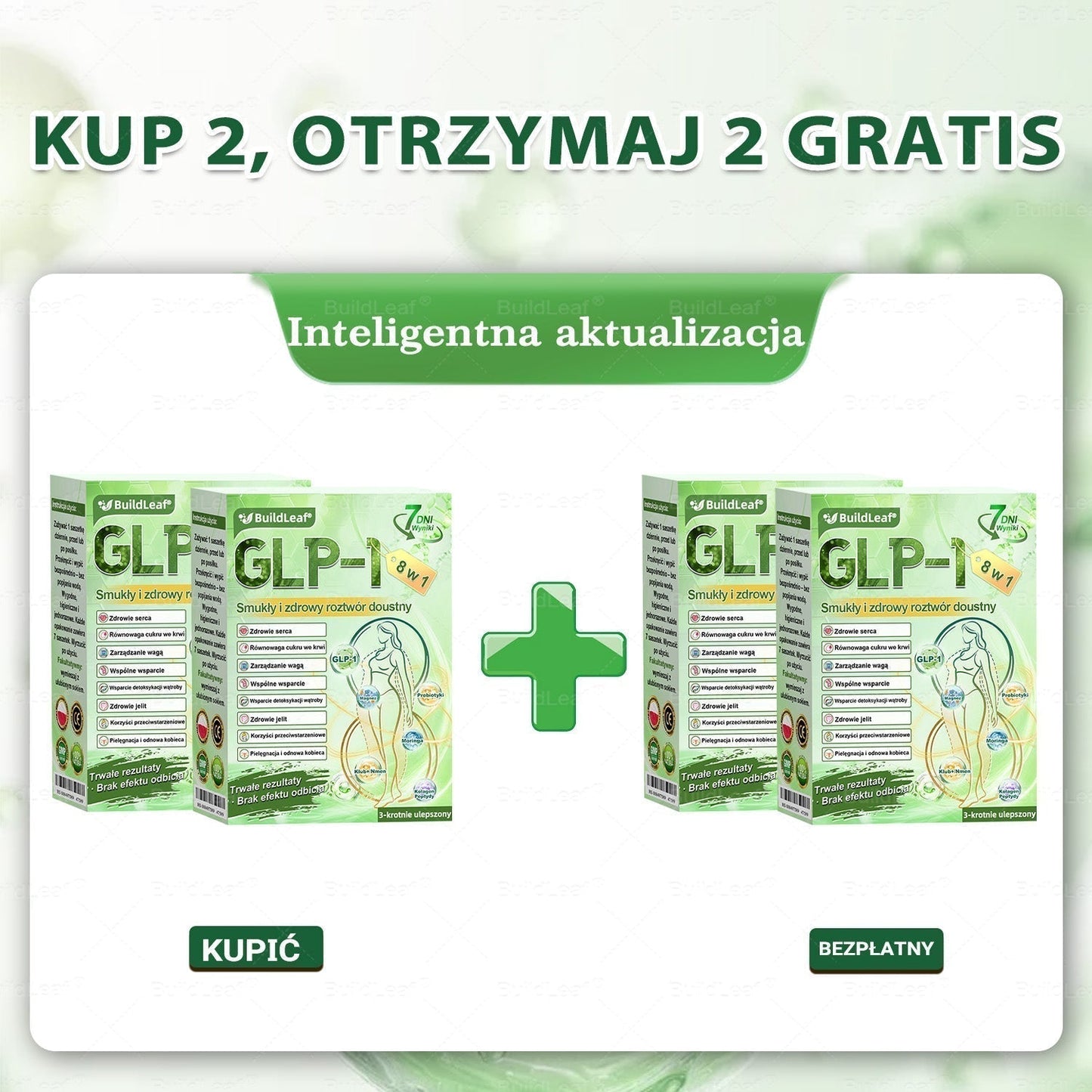 A♻️𝖮𝖋𝗶𝗰𝗷𝗮𝗹𝗻𝘆 𝘀𝗸𝗹𝗲𝗽 | 👩‍⚕️𝘽𝙪𝙞𝙡𝙙𝙇𝙚𝙖𝙛® 𝗚𝗟𝗣-𝟭 𝟖-w-𝟭 Smukły i zdrowy roztwór doustny (𝑟𝑎𝑧 𝑑𝑧𝑖𝑒𝑛𝑛𝑖𝑒, 𝑟𝑒𝑧𝑢𝑙𝑡𝑎𝑡𝑦 𝑤 7 𝑑𝑛𝑖),Wspiera odchudzanie, serce, cukrzycę, sen, jelita, stawy, a także ujędrnia skórę i dodaje energii