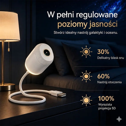 Inteligentny Projektor Gwiazd i Galaktyki 5D do Sypialni