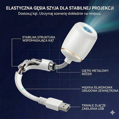 Inteligentny Projektor Gwiazd i Galaktyki 5D do Sypialni